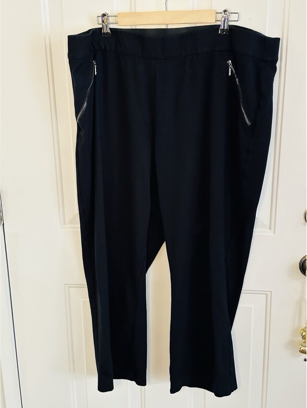 INC International Concepts Black Active Pants With Elastic Waistband Size 26W